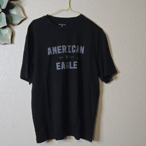 American Eagle Outfitters Black Graphic Tee